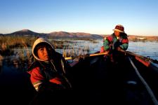 Nens pescadors al llac Titicaca, a Puno / Juan Díaz (Global Humanitaria)