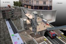Projecte de vestíbul al costat Diputació i nou passadís amb cintes transportadores Projecte de vestíbul al costat Diputació i nou passadís amb cintes transportadores