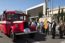 L’alcalde de Barcelona, Xavier Trias, donant el tret de sortida del ral·li / Miguel Ángel Cuartero