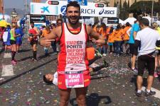 Raúl Calvo a la marató de BCN 2016