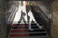 Aquest disseny es pot veure a l'estació de Sagrada Família (L5) / Miguel Ángel Cuartero