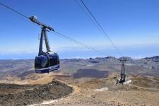 El telefèric del Teide sobrevolant terres volcàniques / Font: http://www.telefericoteide.com 