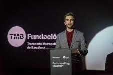 L'actor Marc Clotet en un moment de la gala als cines Filmax GranVia / Pep Herrero